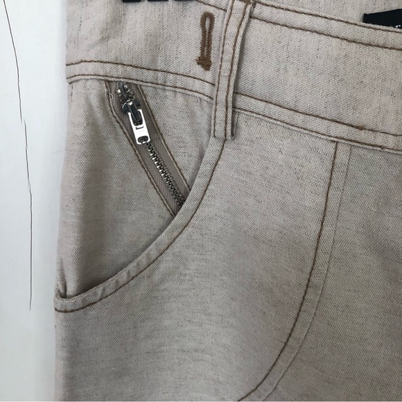 Coastal Linen Lycocel Blend Crop Trousers Small - Picture 4 of 6